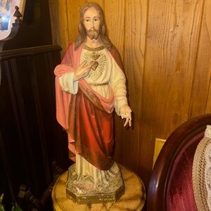 Vintage Spanish Gothic Jesus Statue